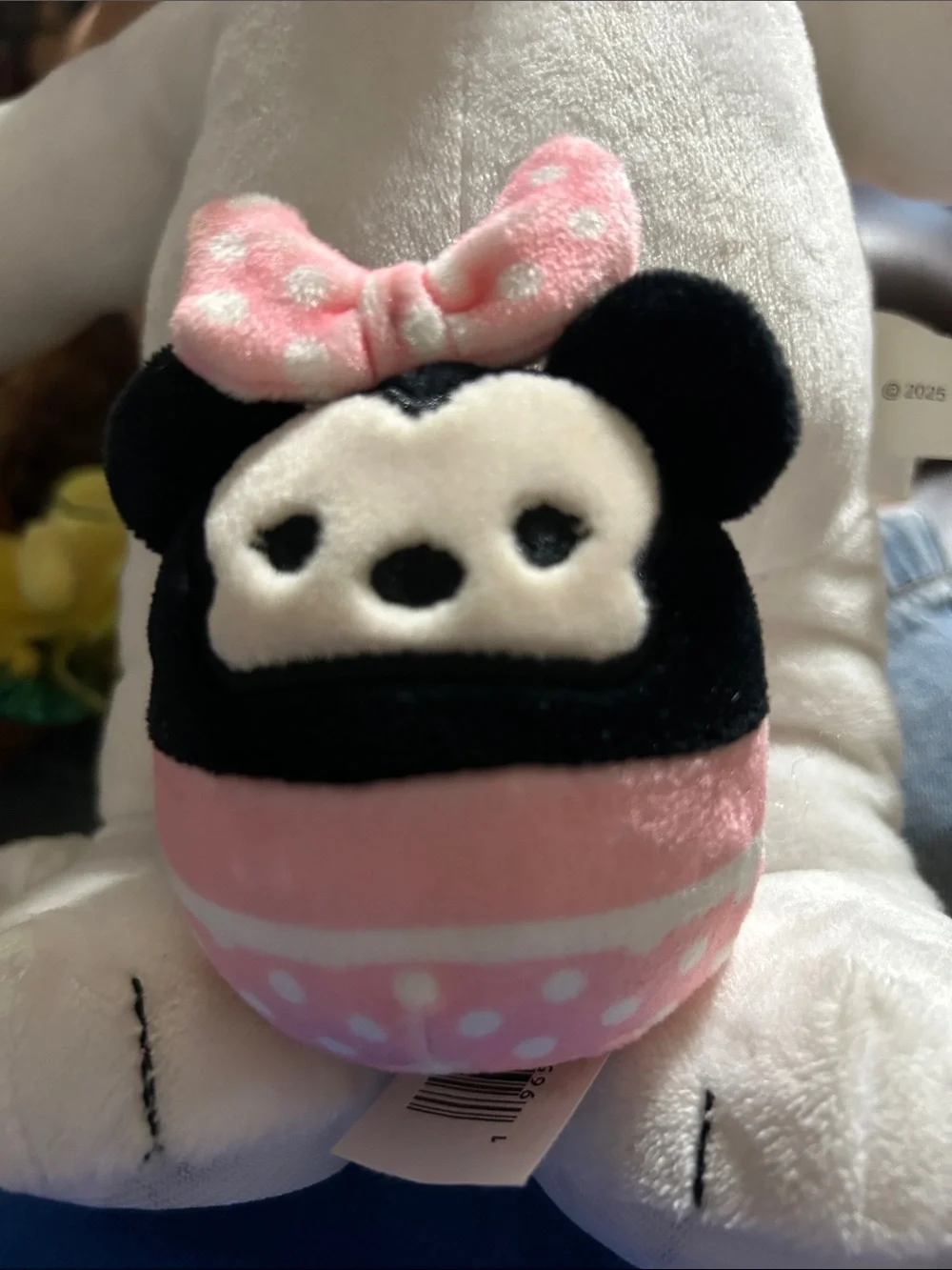 Disney Original Squishmallows Pink and Black Minnie Mouse Plush Toy. EUC